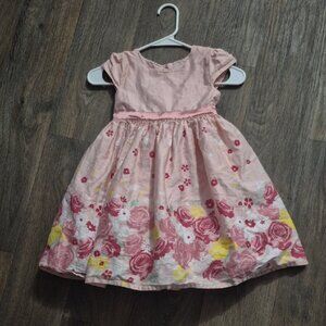 Floral Pink Kids Dress